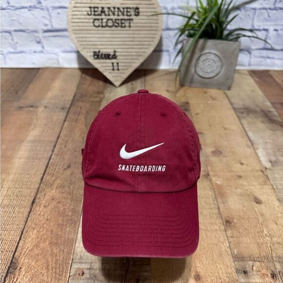 Nike Sportswear Cap Hat NIKE SB H86 TWILL CAP - MAROON Unisex - Picture 1 of 8